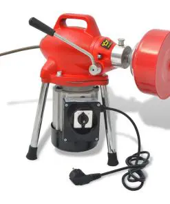 vidaXL Pipe Cleaning Machine 250 W 12.5mx16mm 4.5mx9.5mm