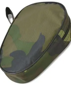 vidaXL Folding Shovel Carbon Steel Black