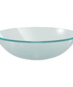 vidaXL Basin Tempered Glass 42 cm Frosted
