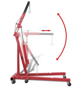 vidaXL Folding Engine Crane 2 ton 88.2 kg