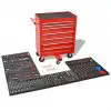 vidaXL Workshop Tool Trolley with 1125 Tools Steel Red vidaXL Workshop Tool Trolley with 1125 Tools Steel Red