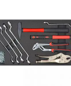 vidaXL Workshop Tool Trolley with 1125 Tools Steel Red