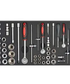 vidaXL Workshop Tool Trolley with 1125 Tools Steel Red