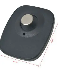 vidaXL RF Hard Tags and Pins 1000 Sets 8.2 MHz Black