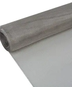 vidaXL Mesh Screen Stainless Steel 100×500 cm Silver