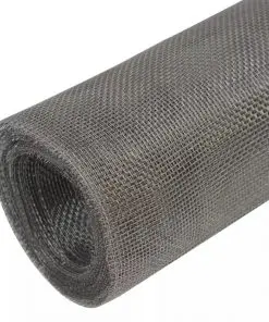 vidaXL Mesh Screen Stainless Steel 100×500 cm Silver