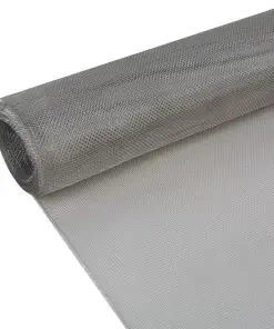 vidaXL Mesh Screen Stainless Steel 150×1000 cm Silver