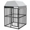 vidaXL Outdoor Dog Kennel with Roof 1,2×1,2×1,9 m vidaXL Outdoor Dog Kennel with Roof 1,2×1,2×1,9 m