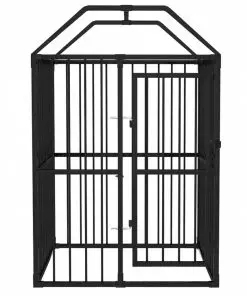 vidaXL Outdoor Dog Kennel with Roof 1,2×1,2×1,9 m