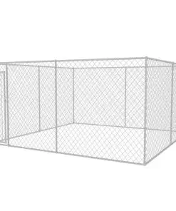 vidaXL Outdoor Dog Kennel 4x4x2 m