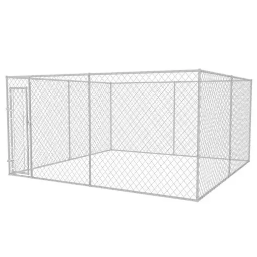 vidaXL Outdoor Dog Kennel 4x4x2 m