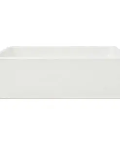 vidaXL Basin Ceramic White 41x30x12 cm