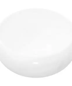 vidaXL Basin Round Ceramic White 40×15 cm