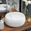 vidaXL Basin Round Ceramic White 40×15 cm vidaXL Basin Round Ceramic White 40×15 cm