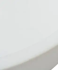 vidaXL Basin Round Ceramic White 42×12 cm