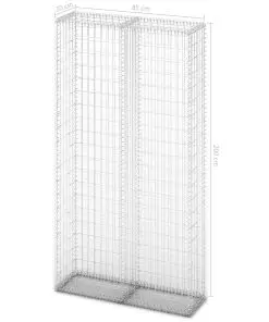 vidaXL Gabion Basket Galvanised Steel 85x30x200 cm