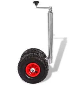 vidaXL Trailer Jockey Wheel with 2 Pneumatic Tyres 200 kg
