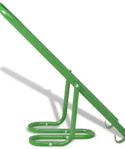 vidaXL Manual Waste Compactor Steel Green