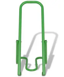 vidaXL Manual Waste Compactor Steel Green