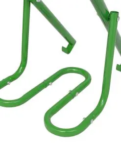 vidaXL Manual Waste Compactor Steel Green