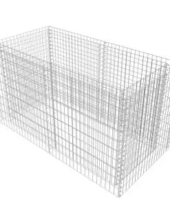 vidaXL Gabion Planter Steel 180x90x100 cm Silver