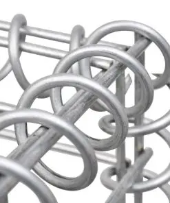 vidaXL Gabion Planter Steel 180x90x100 cm Silver