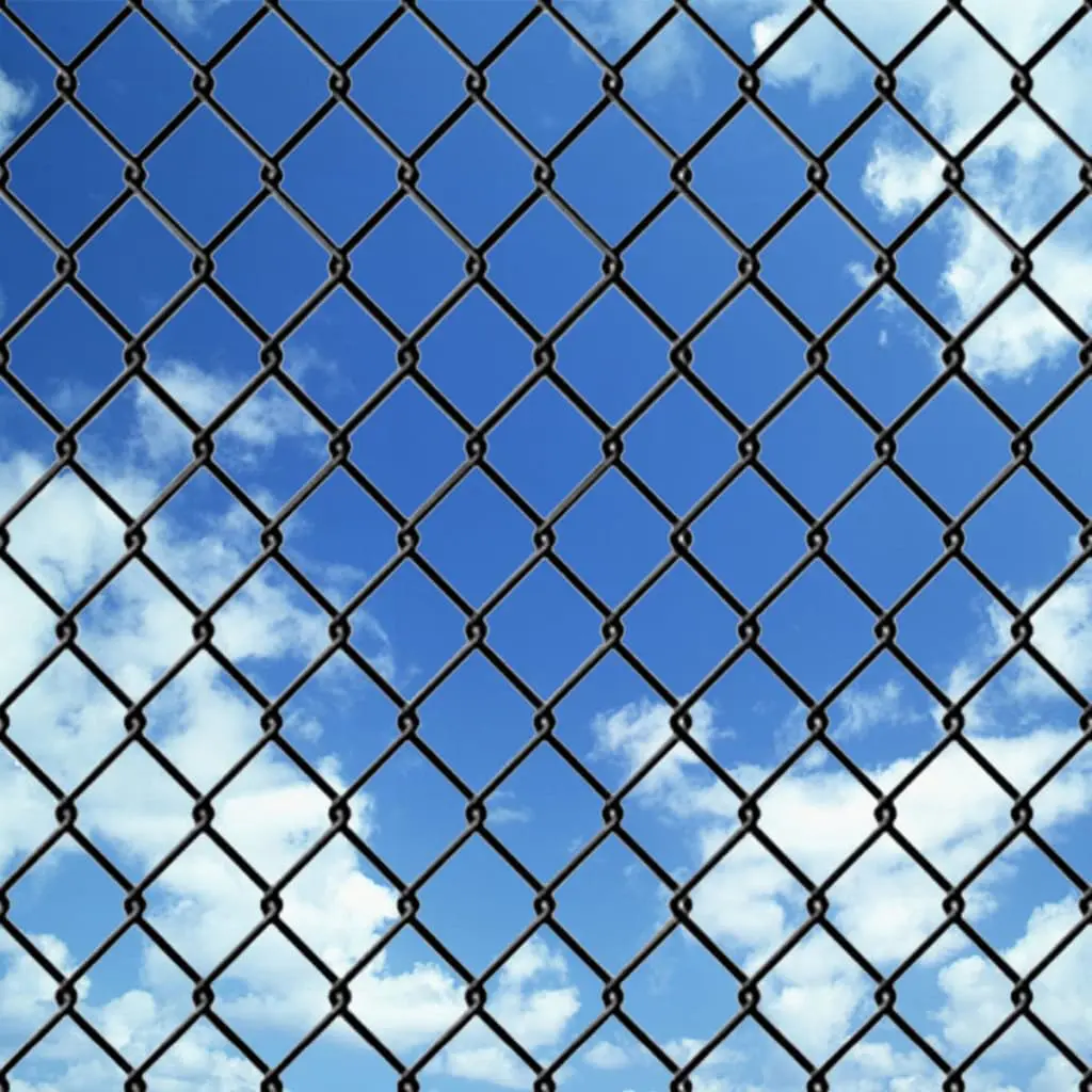 vidaXL Chain Link Fence with Spike Anchors 1.25×15 m Grey