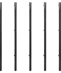 vidaXL Chain Link Fence with Spike Anchors 1.25×15 m Grey