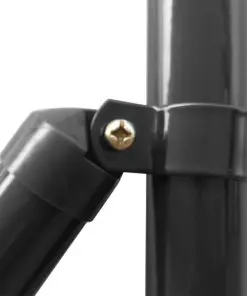 vidaXL Chain Link Fence with Spike Anchors 1.5×15 m Grey