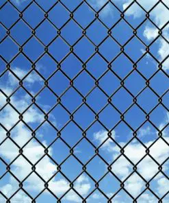 vidaXL Chain Link Fence with Spike Anchors 1.97×25 m Grey