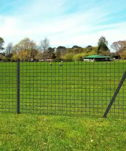 vidaXL Euro Fence Steel 25×1.5 m Grey