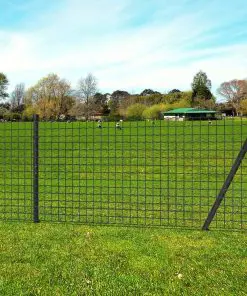 vidaXL Euro Fence Steel 25×1.5 m Grey