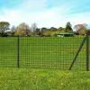 vidaXL Euro Fence Steel 25×1 m Grey