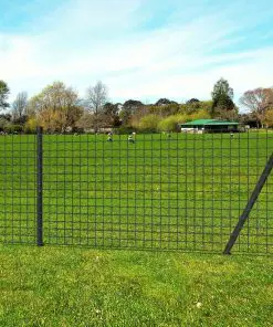 vidaXL Euro Fence Steel 25×1 m Grey