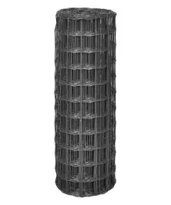 vidaXL Euro Fence Steel 25×0.8 m Grey