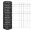 vidaXL Euro Fence Steel 25×1 m Grey