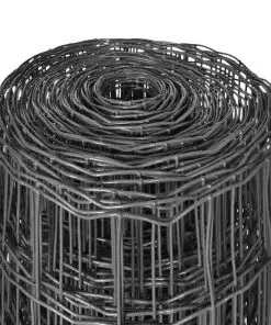 vidaXL Euro Fence Steel 25×1 m Grey