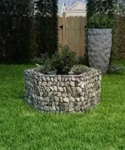 vidaXL Hexagonal Gabion Planter 100x90x50 cm