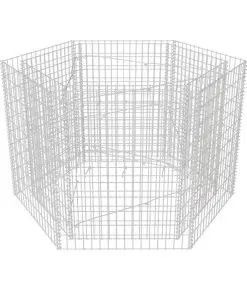 vidaXL Hexagonal Gabion Planter 160x140x100 cm