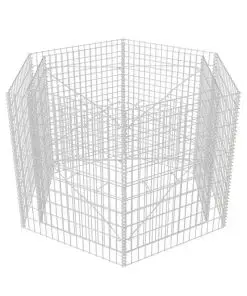 vidaXL Hexagonal Gabion Planter 160x140x100 cm