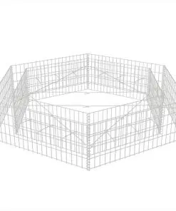 vidaXL Hexagonal Gabion Planter 200x173x40 cm