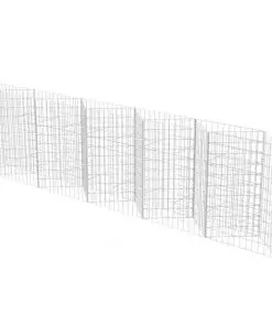 vidaXL Gabion Basket Galvanised Steel 300x30x100 cm