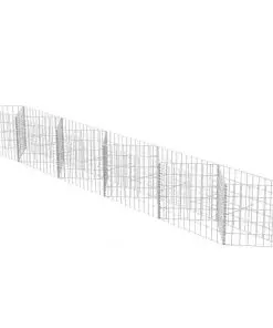 vidaXL Gabion Basket Galvanised Steel 300x30x50 cm
