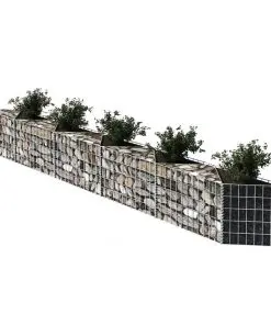 vidaXL Gabion Basket Galvanised Steel 300x30x50 cm