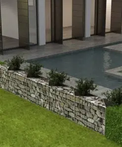 vidaXL Gabion Basket Galvanised Steel 300x30x50 cm