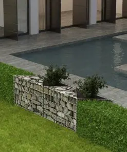 vidaXL Gabion Basket Galvanised Steel 120x30x50 cm