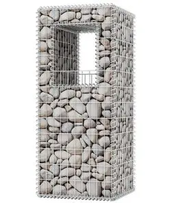vidaXL Gabion Basket Post/Planter Steel 50x50x120 cm