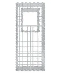 vidaXL Gabion Basket Posts/Planters 2 pcs Steel 50x50x120 cm
