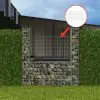 vidaXL Gabion Basket U-Shape Galvanised Steel 160x20x150 cm vidaXL Gabion Basket U-Shape Galvanised Steel 160x20x150 cm