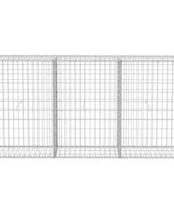 vidaXL Gabion Basket Galvanised Steel 200x30x100 cm
